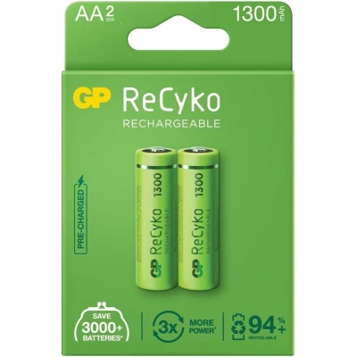 Afbeelding van GP Oplaadbare AA batterijen 1300 mAh 2 stuks