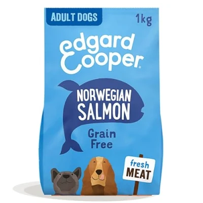 Afbeelding van Edgard &amp; Cooper Yummy Norwegian Salmon Adult Zalm&amp;Rode Biet&amp;Appel Hondenvoer 1kg