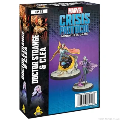 Afbeelding van Atomic Mass Games, Doctor Strange &amp; Clea, miniaturen spel, leeftijd 14+, 2 spelers, 45 minuten speeltijd, meerkleurig, FFGCP67
