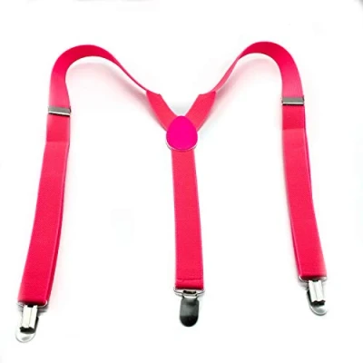 Afbeelding van The Glowhouse Neonbretels voor heren, riem Roze