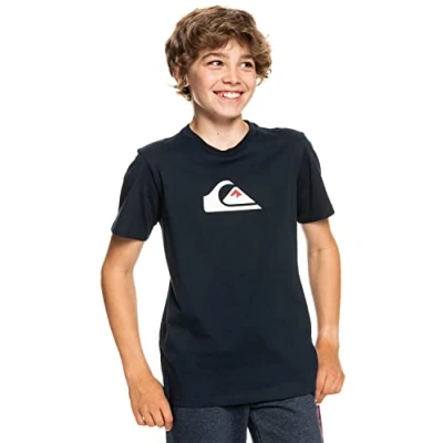 Afbeelding van Quiksilver COMP LOGO TEE Tshirt print voor kinderen, Maat: 152, Navy blazer