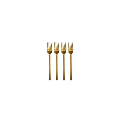 Afbeelding van Leeff Vorkjes &#039;Charlot&#039; (Set van 4, Roze Goud)