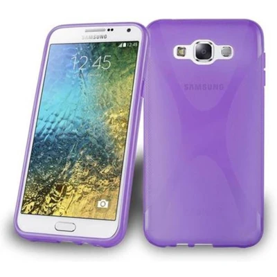 Afbeelding van Cadorabo Hoesje geschikt voor Samsung Galaxy E7 in LILA VIOLET Beschermhoes gemaakt van flexibel TPU silicone Case Cover