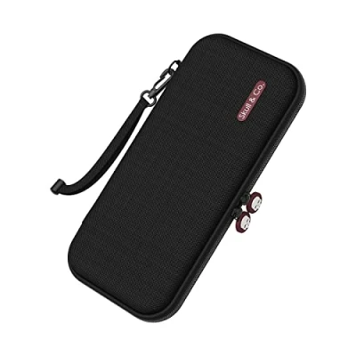 Afbeelding van Skull &amp; Co. Every Day Slim Carrying Case voor Nintendo Switch OLED en Regular Switch: draagbare hardshell beschermhoes op reis zwart