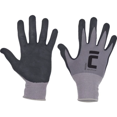 Afbeelding van Cerva WIGEON handschoen 01080192 12 stuks Grijs/Zwart 11