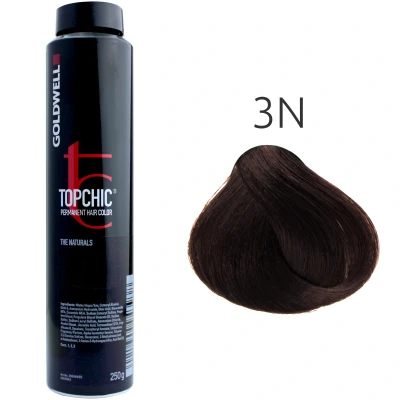 Afbeelding van Goldwell Topchic Hair Color bus 250 ml 3N Donkerbruin