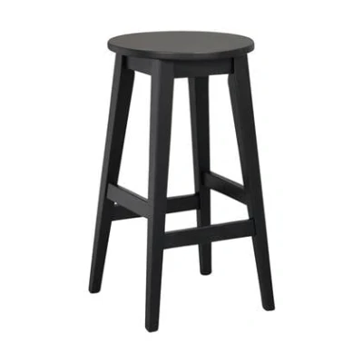 Afbeelding van Rowico Home Austin houten barkruk zwart 65 cm