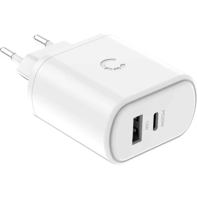 Afbeelding van Cygnett PowerPlus 32W USB C PD Dual Port Wall Charger EU White