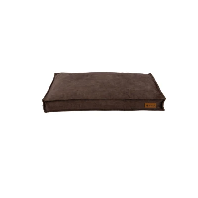 Afbeelding van ACAZA Hondenkussen Hondenmand Hondenbed 75 x 50 cm Bruin 100% Gerecycleerd Materiaal wasbaar Hondenmanden