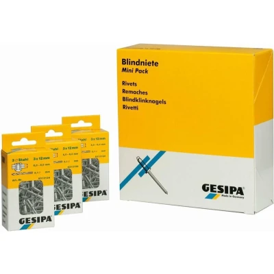 Afbeelding van Gesipa 1433852 Polygrip Blindklinknagel Grote kop AL/ST 4,8 x 10mm (25st)
