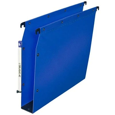 Afbeelding van Elba Ultimate PP hangmappen, van polypropyleen, ondoorzichtig, voor kast, bodem, 50 mm, blauw, 10 stuks