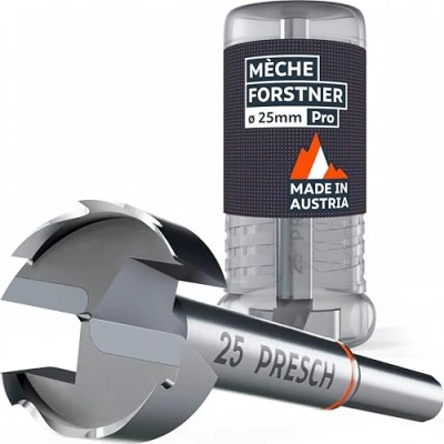 Afbeelding van Presch Forstnerboor Ø 25 mm ultrascherpe en duurzame houtboor zeer nauwkeurige centreerpunt voor perfecte ronde gaten betrouwbare prestaties met geoptimaliseerde duurzaamheid