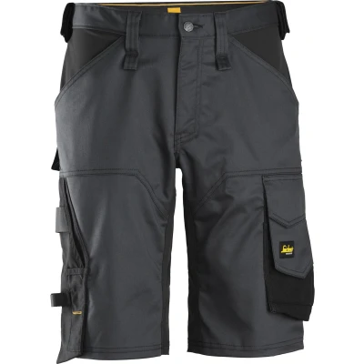Afbeelding van Allroundwork, Stretch Loose Fit Korte Werkbroek,Staal Grijs Zwart (5804),048