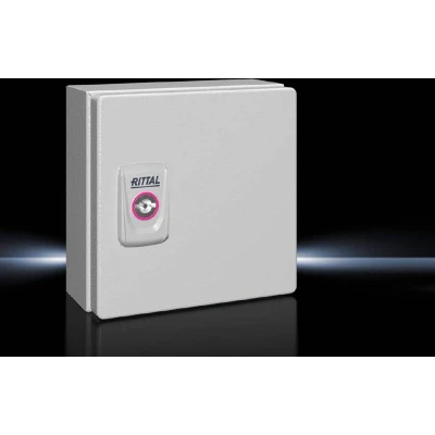 Afbeelding van Rittal KX 1551.000 Installatiebehuizing, Wandbehuizing 150 x 80 Plaatstaal Grijs wit (RAL 7035) 1 stuk(s)