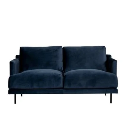 Afbeelding van Bronx71 Velvet bank 2,5 zits Denver blauw