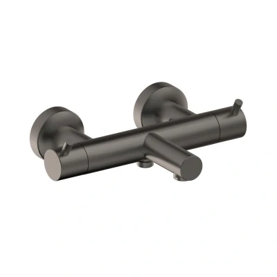 Afbeelding van Xenz Duero bad thermostaatkraan PVD coating grafiet geborsteld