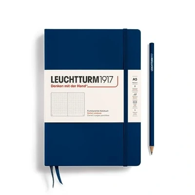 Afbeelding van Leuchtturm1917 Notitieboek Navy Blue Medium Puntjes