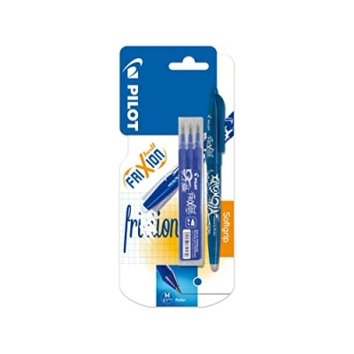 Afbeelding van Pilot gelroller Frixion Ball, blister van 4 stuks (1 + 3 vullingen), blauw