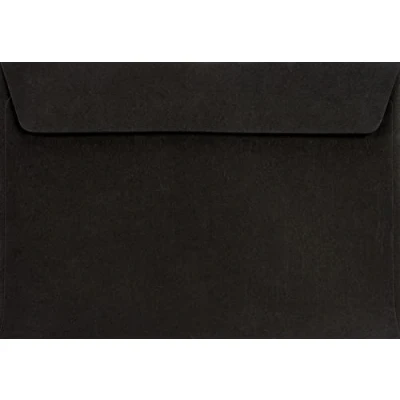 Afbeelding van Netuno Burano enveloppen zwart DIN C6 114 x 162 mm 120 g bont elegant voor bruiloft, Kerstmis, verjaardag
