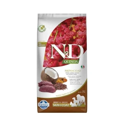 Afbeelding van Farmina N&amp;D Grain Free Dog Quinoa Skin &amp; Coat Adult Venison 7 kg Hond
