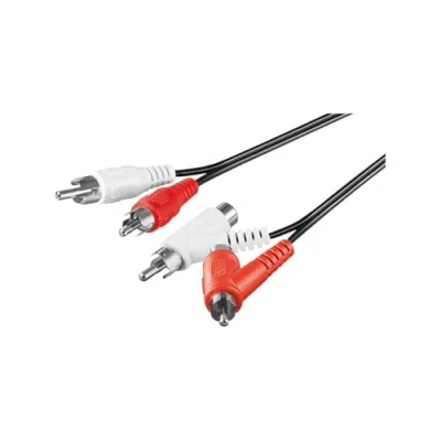 Afbeelding van Goobay Tulp stereo audio kabel met extra poorten 1,5 meter