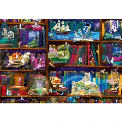Afbeelding van Bluebird Puzzle Library Adventures in Reading 1000 Teile.