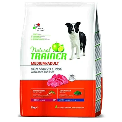Afbeelding van Trainer Natural Medium met Rundvlees, Rijst &amp; Ginseng 3 kg
