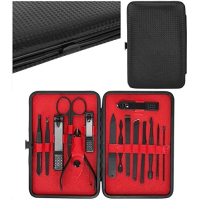 Afbeelding van Soulima 15 Delige Luxe Manicure en Pedicure Set Compleet met Etui
