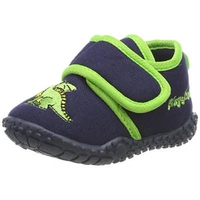 Afbeelding van Playshoes Antislip schoenen met haak en gesp, Dragon Pantuflas, uniseks, kinderen, Marineblauw 11