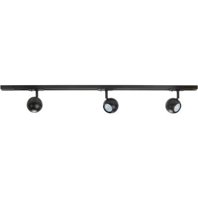 Afbeelding van Highlight Railsysteem Trackline 100 cm + 3 retrobol spots zwart