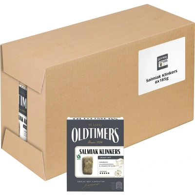Afbeelding van Oldtimers Salmiak Klinker 6x185g