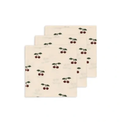 Afbeelding van Konges Slojd Hydrofiele doeken 3 pack Cherry