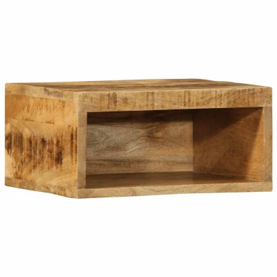 Afbeelding van vidaXL Tv meubel wandmontage 40x30x19 cm massief ruw mangohout
