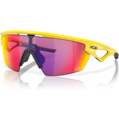 Afbeelding van Fietsbril Oakley Sphaera Matte Yellow Prizm Road Zwart