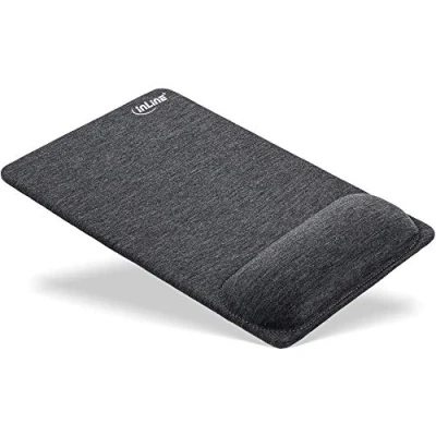 Afbeelding van Premium muismat met polsondersteuner voor optische en laser muizen / grijs