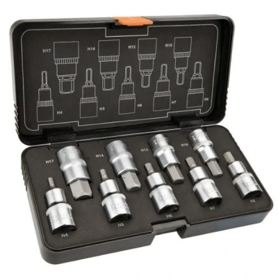 Afbeelding van NEO TOOLS 08 705 Doppenset 9 Binnen zeszijdig Chroom vanadium staal, gereedschapsstaal 1/2