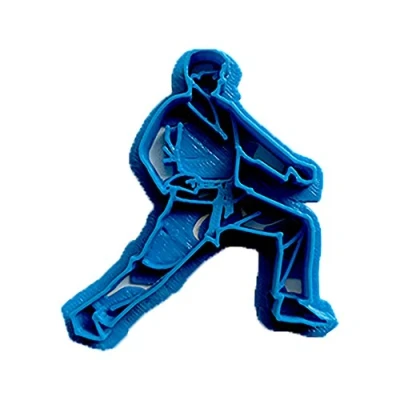 Afbeelding van Cuticuter Sport Karate 3 uitsteekvorm, 8 x 7 1,5 cm, blauw