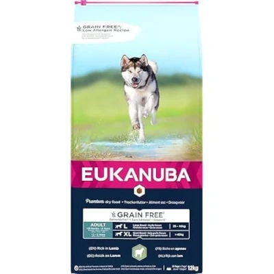 Afbeelding van Eukanuba Hondenvoer Graanvrij Lam Adult Large 12 kg