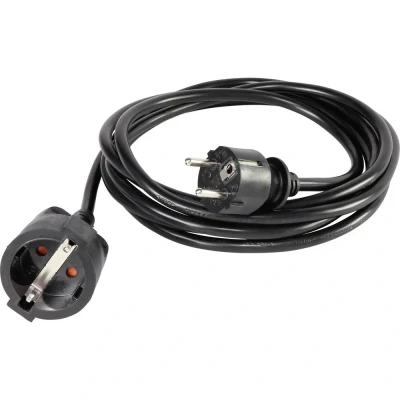 Afbeelding van Basetech 1593780 Stroom Verlengkabel 16 A Zwart 3.00 m