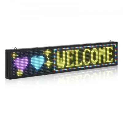 Image de VEVOR Enseigne Lumineuse LED Panneau d’Affichage Numérique Programmable 99x19 cm