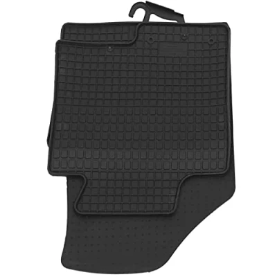 Afbeelding van Petex 97410 Vloermatset Rubber voor en achter 4 zwart