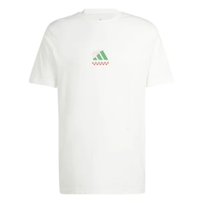 Afbeelding van adidas Sportswear Lounge Pizza Graphic T shirt Heren Wit S