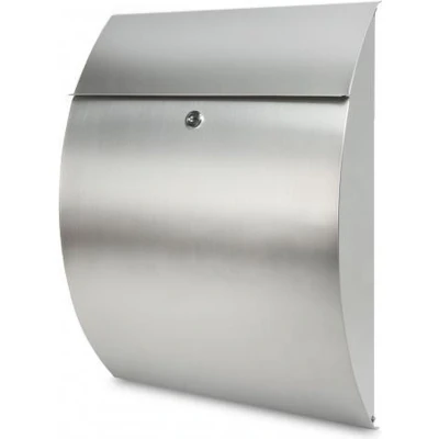 Afbeelding van Burg Wächter 38670 RIVIERA 3835 NI Brievenbus Zilver RVS Sleutelslot
