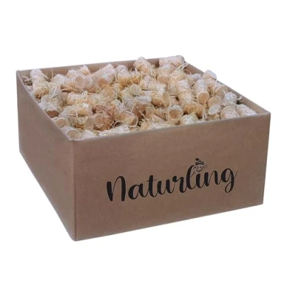 Afbeelding van naturling Set van 1000 aanmaakblokjes natuurlijke houtwol, voor open haard en barbecue