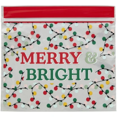 Afbeelding van Wilton Traktatiezakjes Hersluitbaar Merry &amp; Bright 20st