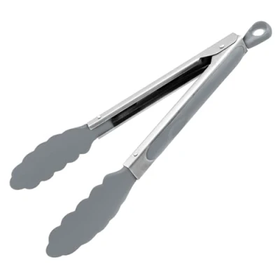 Afbeelding van Fackelmann 27 cm roestvrijstalen multifunctionele tang voor gecoate potten en pannen (zilver/grijs) aantal: 1 stuk