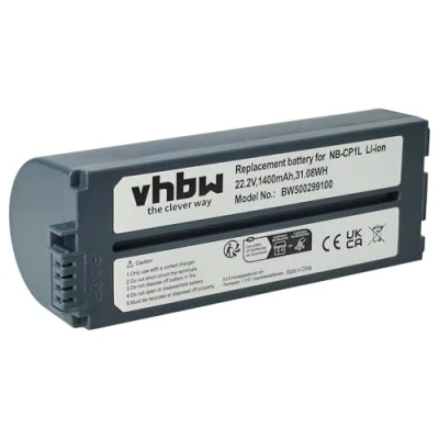 Afbeelding van Accu compatibel met Canon Selphy printers vervangt NB CP1L en CP2L / 1400 mAh