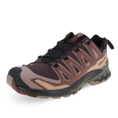 Afbeelding van Salomon XA PRO 3D V9 GTX Outdoorschoenen, Heren, Maat: 48, Black coffee/rum raisin/olive night Textiel/ synthetisch