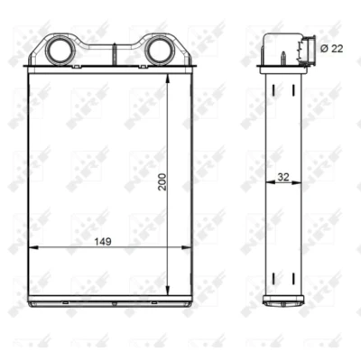 Afbeelding van Kachelradiateur, interieurverwarming NRF 54341