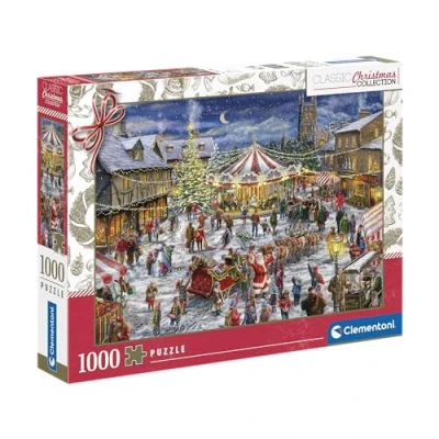 Afbeelding van Clementoni puzzel Collectie 81505 De kerstbeurs 1000 stukjes voor volwassenen van 14 tot 99 jaar Cadeau mannen/vrouwen Made in Italy Veelkleurig